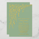 Search for sage green gold wedding invitations Foil