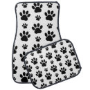 Search for dog paw print car floor mats Black and white
