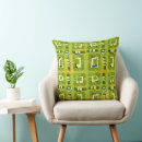 Search for lime green and orange pillows Bold