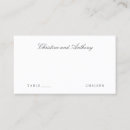 Search for meal choice wedding place cards Simple
