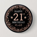 Search for 21st birthday buttons Black