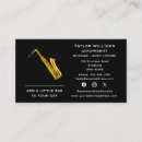 Search for saxophone business cards Music teacher