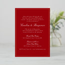 Search for red and gold wedding invitations Classic