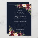 Search for navy blue red wedding invitations Floral