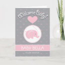 Search for elephant baby congratulations cards Girl