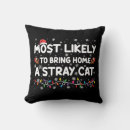 Search for christmas cat pillows Xmas