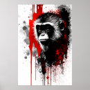 Search for monkey posters Black and white
