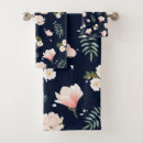 Search for navy blue flowers bath towels Cute