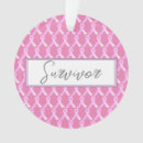 Search for cancer survivor ornaments Breast cancer awareness