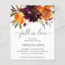 Search for fall bridal shower invitations Burgundy