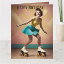 Search for roller skating birthday cards Retro