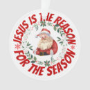 Search for jesus reason for the season ornaments Bible