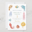 Search for sea life birthday invitations Fish