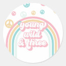 Search for young wild and three stickers Rainbow