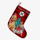 Search for dog christmas stockings Red and black