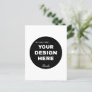 Search for black cat thank you postcards Black and white