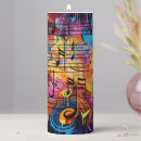 Search for music notes candles Pillar