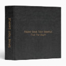 Search for black binders Faux leather