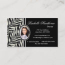Search for zebra print business cards Animal