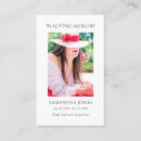 Search for in loving memory business cards Prayer