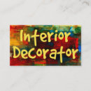 Search for interior decorating business cards Colorful
