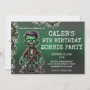 Search for zombie birthday invitations Scary