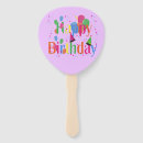 Search for birthday hand fans Blue