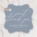 Search for dusty blue favor tags Thank you tags