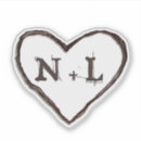 Search for initial stickers Couple