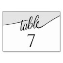 Search for elegant script font table cards Modern