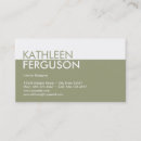 Search for two color business cards Green