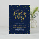 Search for navy blue retirement invitations Modern