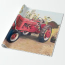 Search for farm tractor wrapping paper Retro
