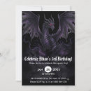 Search for dragon birthday invitations Fairytale