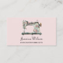 Search for sewing machine business cards Feminine