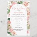 Search for blush pink wedding programs Greenery