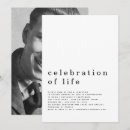 Search for living funeral invitations Simple