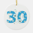 Search for 30th birthday ornaments thirty