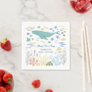 Search for whale napkins Under the sea