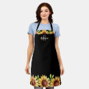 Search for sunflower kitchen aprons Watercolor