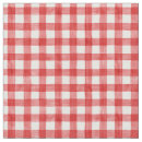 Search for red and white checkered fabric Gingham