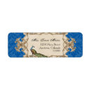 Search for peacock return address labels Vintage