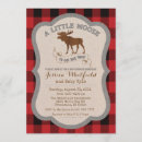 Search for moose baby shower invitations Rustic