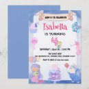 Search for mermaid 4th birthday invitations Rainbow