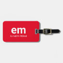 Search for red luggage tags Chic