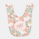 Search for monogram baby bibs Floral