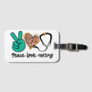 Search for nurse luggage tags Heart