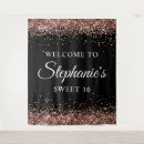 Search for rose gold sweet 16 backdrops Girly