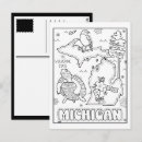 Search for 50 states postcards Michigan