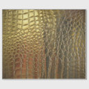 Search for alligator wrapping paper Gold